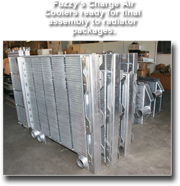 The charge air cooler ready for packaging.